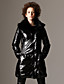  ts poilue col long manteau manches