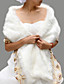  sans manches fausse fourrure veste de mariée de mariée / wrap (0498-pj0067-2048)