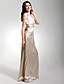  Sheath/ Column Scoop Floor-length Satin Bridesmaid/ Wedding Party Dress