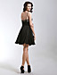  FLORENTIA - Vestido de Coquetel em Chifon e Renda