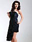  Satin Sheath/Column Strapless Short/Mini Cocktail Dress inspired by Grammy