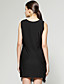 geschichteten Quasten Design ärmellos runder Ausschnitt Kleid / Damenkleider (ff-c-ca1288007)