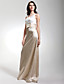 Sheath/ Column Scoop Floor-length Satin Bridesmaid/ Wedding Party Dress