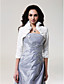  schöne 4.3-Ärmeln Taft Brautkleid Jacke / Hochzeit Wrap