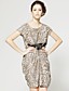  ts backless leopard kap kraag jurk