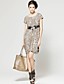  ts backless leopard kap kraag jurk