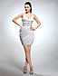  Sheath/Column V-neck Short/Mini Chiffon Cocktail Dress