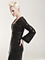  Sequined Sheath/ Column V-neck Floor-length Evening Dress inspired by Mary Hart at the 83rd Oscar