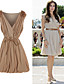  TS Girly Nude Floral Embellished Shoulder Sun Dress Inspired by Celebrity Fashion