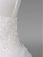  A-line Spaghetti Straps Floor-length Satin Tulle Flower Girl Dress