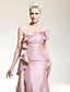  Taffeta Mermaid One Shoulder Court Train Evening Dress inspired by Lea Michele at Golden Globe Award