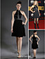  ALVITA - kjole til cocktail i chiffon og satin