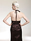  Trumpet/ Mermaid Halter Floor-length Stretch Satin/ Chiffon Evening Dress