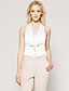  ts pulsante giù camicia di pizzo gilet
