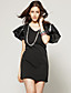 TS V Neck Butterfly Sleeves Dress