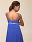  High Low Sheath/Column Spaghetti Straps Chiffon Evening Dress