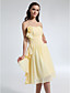  A-line Princess Sweetheart Knee-length Chiffon Bridesmaid Dress