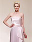  A-line Strapless Floor-length Charmeuse Bridesmaid/ Evening Dress