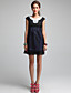  TS Stereoscopic Decoration Cape Sleeves Organza Dress