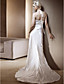  Sheath/Column Halter Chapel Train Elastic Woven Satin Wedding Dress