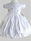  A-line Jewel Knee-length Satin Cotton With Bow Flower Girl Dress