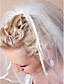  Two-tier Elbow Wedding Veils With Ribbon Edge