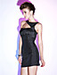  Sheath/Column Straps Short/Mini Taffeta Cocktail Dress