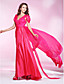  Chiffon A-line V-neck Court Train Evening Dress inspired by Linda Cardellini at Cannes Film Festival