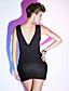  LEVANA - Kleid für Cocktailparty aus Satin und Paillettenbesetzt