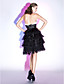  Ball Gown Sweetheart Knee-length Stretch Satin Tulle Cocktail Dress