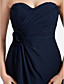 Sheath/Column Strapless Sweetheart Floor-length Chiffon Bridesmaid Dress