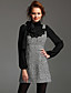  ts Houndstooth hals forskønnet tweed lomme kjole