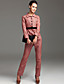  ts pu verfraaiing lint hoge taille broek