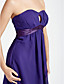  Sheath/ Column Sweetheart Knee-length Chiffon Bridesmaid Dress