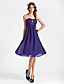  Sheath/ Column Sweetheart Knee-length Chiffon Bridesmaid Dress