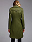  TS Olive Lapel Long Coat