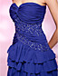  A-line Sweetheart Knee-length Sequined  Chiffon Cocktail Dress