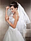  Three-tier Chapel Wedding Veils With Ribbon Edge