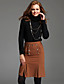  ts haute Pull col va du chic bureau pour le week-end
