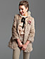  TS Wave Design Rabbit Fur Coat
