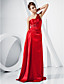  A-line One Shoulder Floor-length Stretch Satin Evening Dress inspired by Grammy Carolyn Malachi