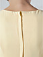  Chiffon Sheath/Column V-neck Asymmetrical Evening Dress inspired by Rosario Dawson