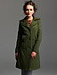  TS Olive Lapel Long Coat