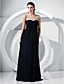  A-line Scoop Floor-length Chiffon Evening Dress
