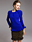  ts plisseret krave bluse shirt