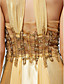 Sheath/Column Straps Floor-length Chiffon Tulle Evening Dress