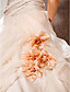  A-line Strapless Cathedral Train Satin Wedding Dress