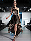 Clearance!A-line One Shoulder Asymmetrical With Flower(s) Evening/ Prom Dress