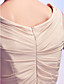  Sheath/ Column V-neck Chiffon Cocktail Dress With Side-Draping