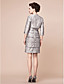  Sheath/Column Strapless Knee-length Taffeta Mother Of The Bride Dress With A Wrap